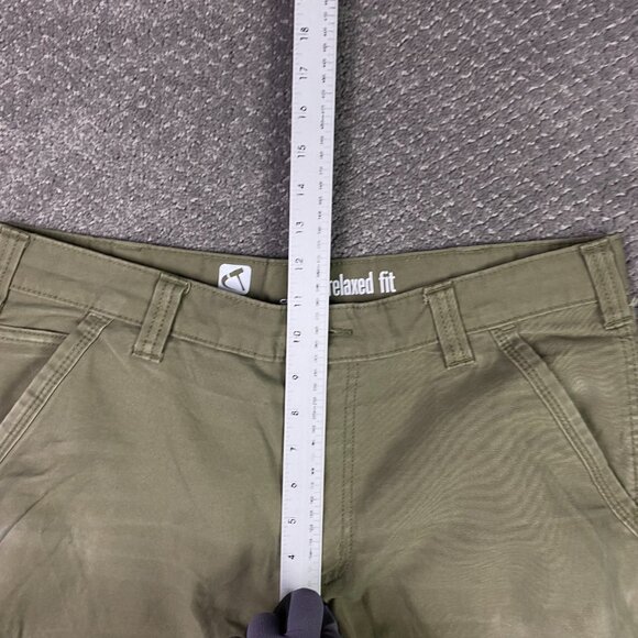 Carhartt Relaxed Fit Cryder Full Swing Pants Men's 36 x 30 Fits 36 x 28 Olive - Picture 14 of 16
